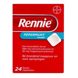 Rennie Pepermunt kauwtabletten klein