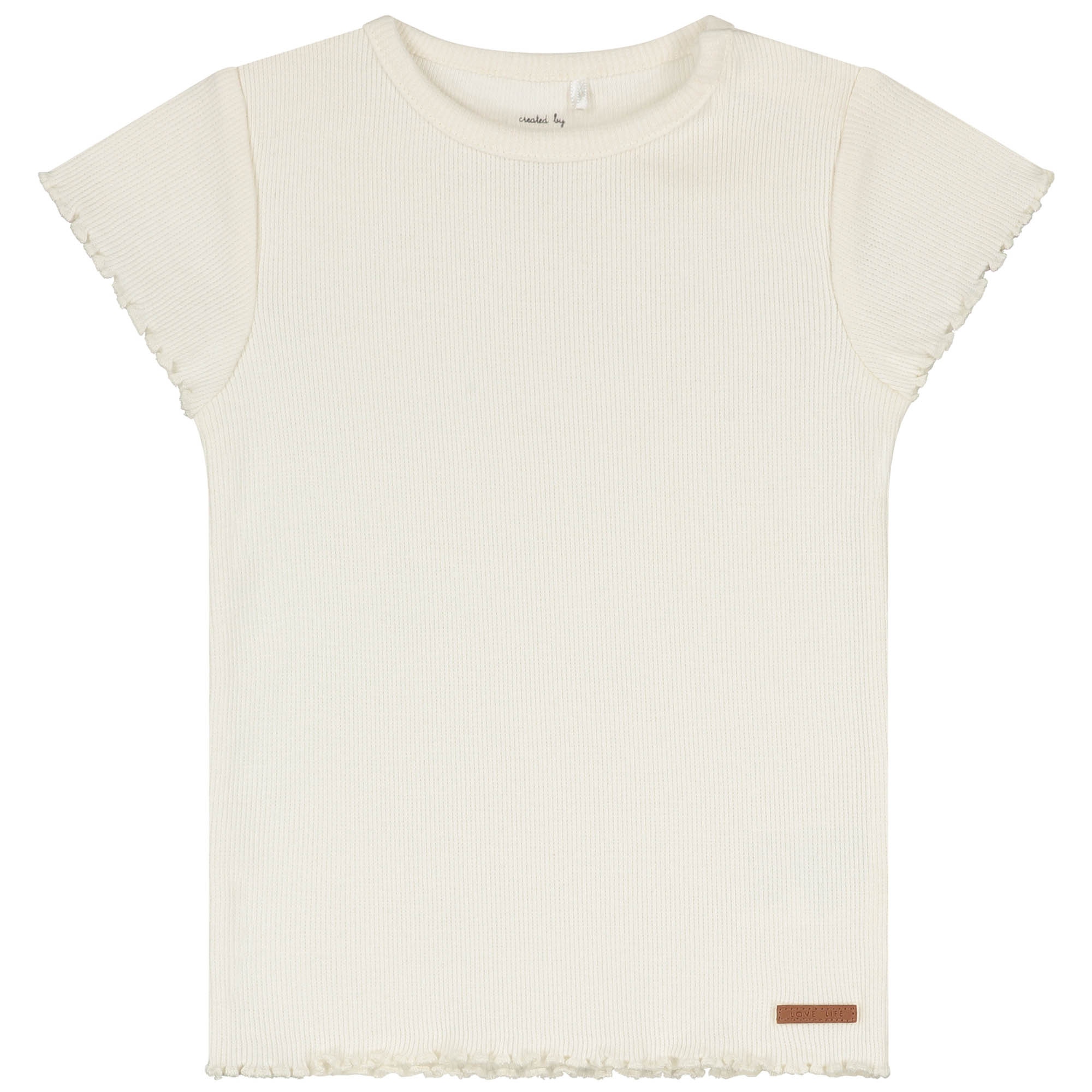 Prénatal peuter T-shirt korte mouwen effen wit