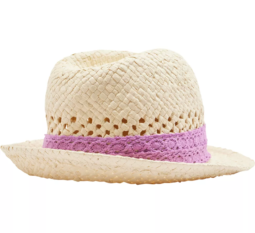 Stroh-Hut - pink
