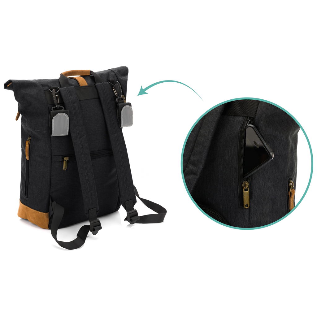 fillikidfillikid   Berlin Wickelrucksack schwarz melange