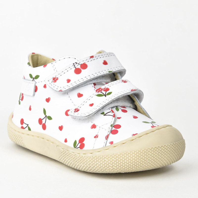 Naturino Naturino Barefoot Amur Velcros Print Pretty Cherries