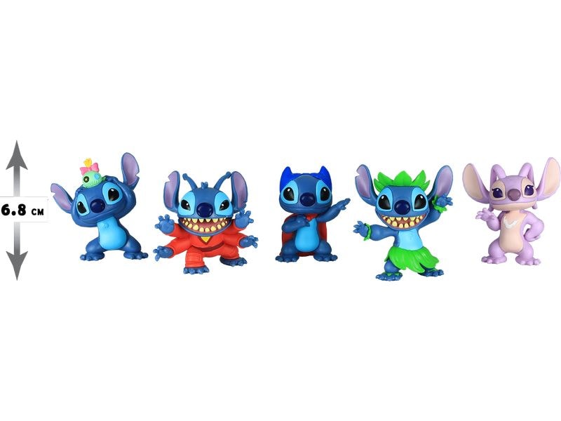 Stitch Figur Disney Stitch 5er Set 8 cm Action-Figuren