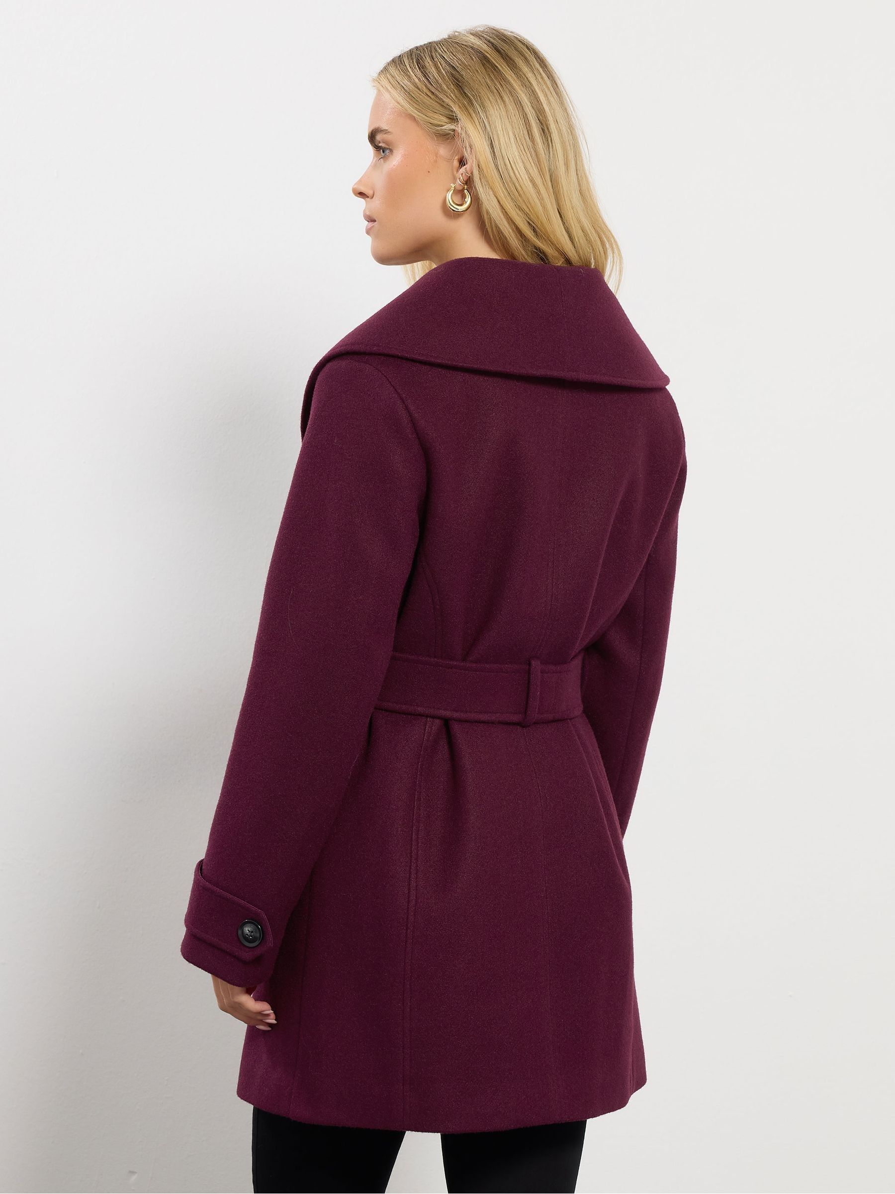 M&Co Petite Short Wrap Coat
