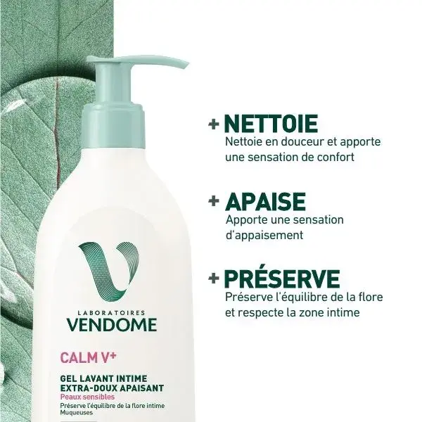Vendôme Laboratories - Gel de Limpeza Íntima Extra Suave e Calmante CALMV+ 200ml