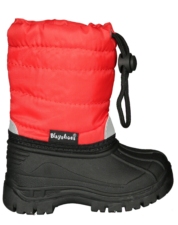 Winter-Boots PLAY TIME mit Reflektoren in rot