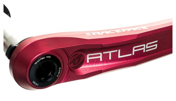 Manivelles Race Face Atlas Cinch Direct-Mount (sans boitier) Rouge