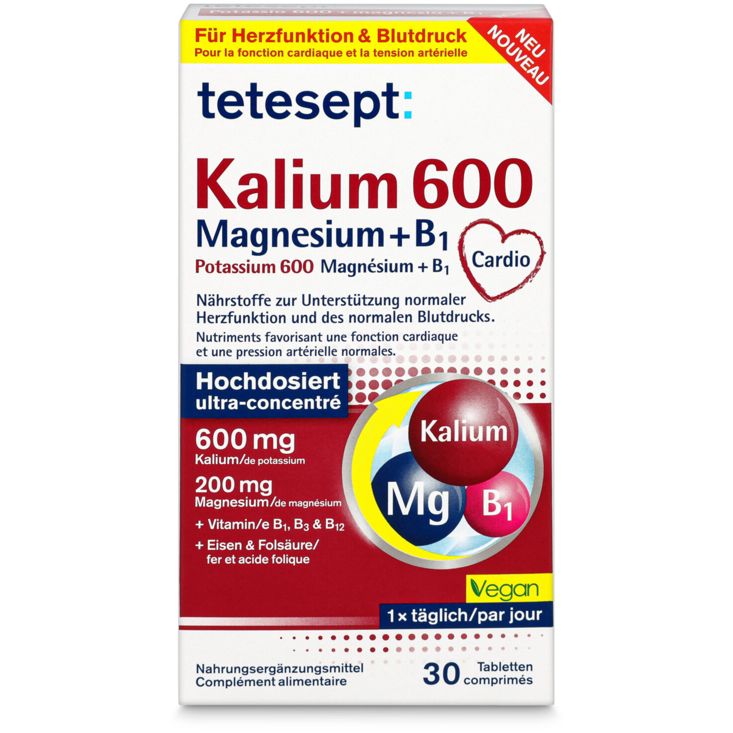 tetesept Kalium 600 Magnesium + B1