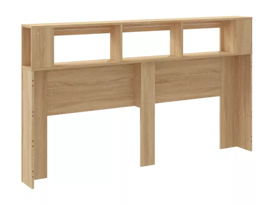 Tête de lit à LED chêne sonoma 180x18,5x103,5cm bois ingénierie