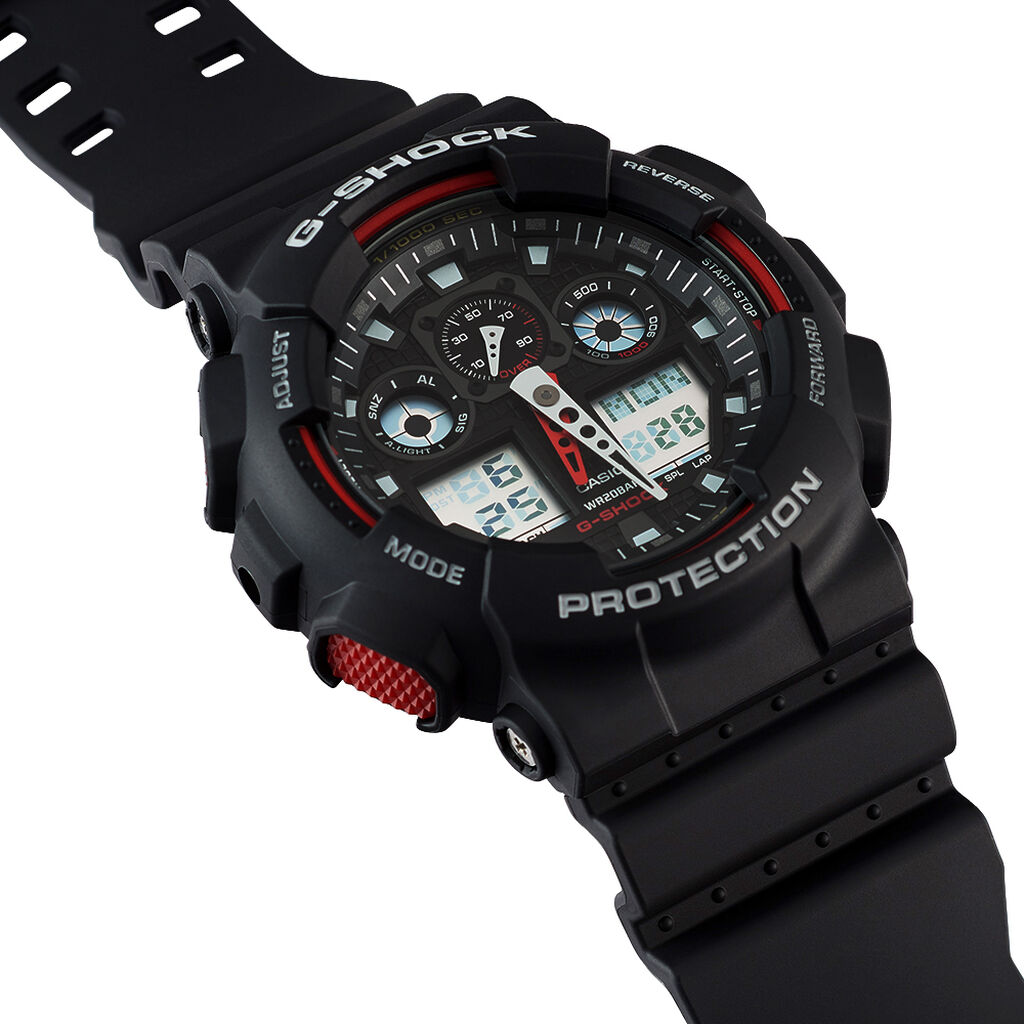 Montre Casio G-shock Black & Red Noir