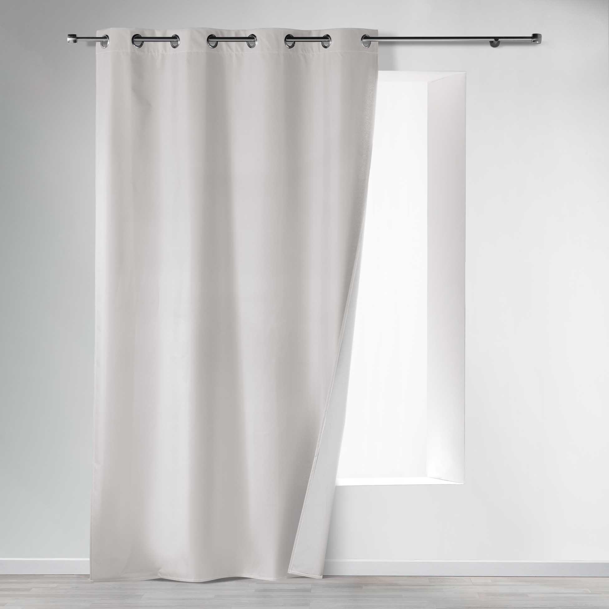 RIDEAU OEILLETS 140X260CM THERMIQUE ICEMOUNT NATUREL