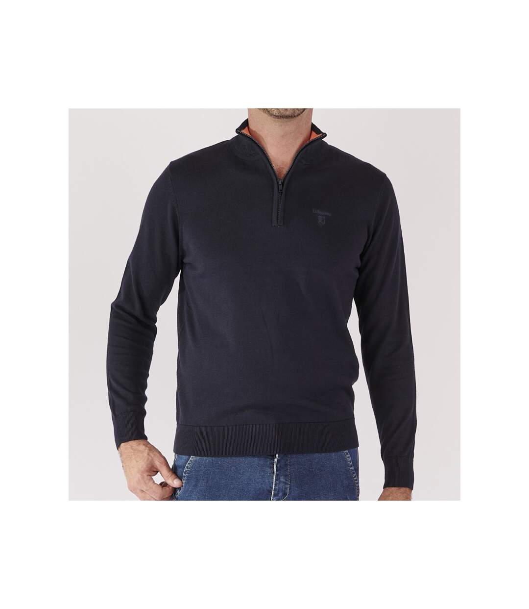 Pull col montant zippé