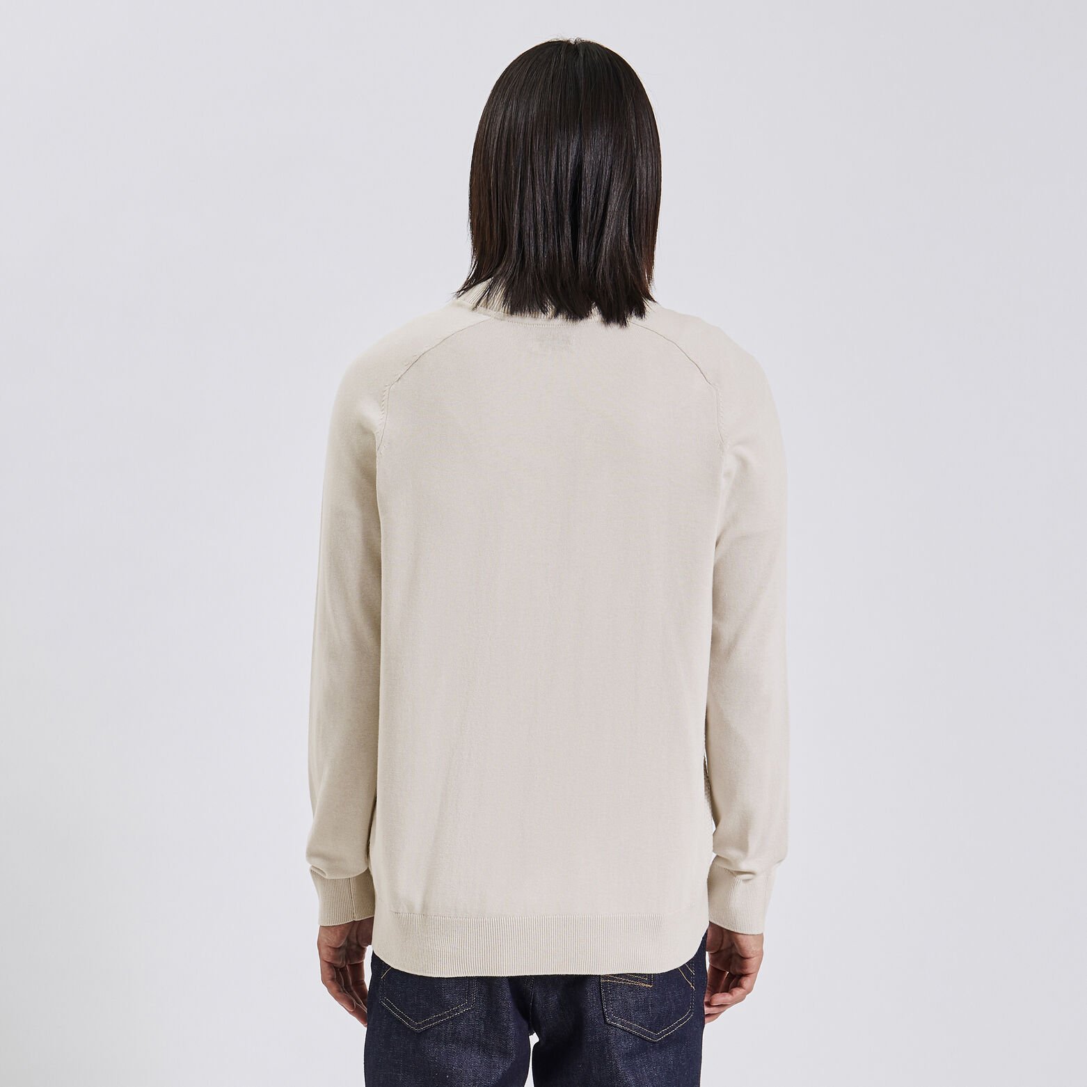 Gilet zippé uni Gris moyen