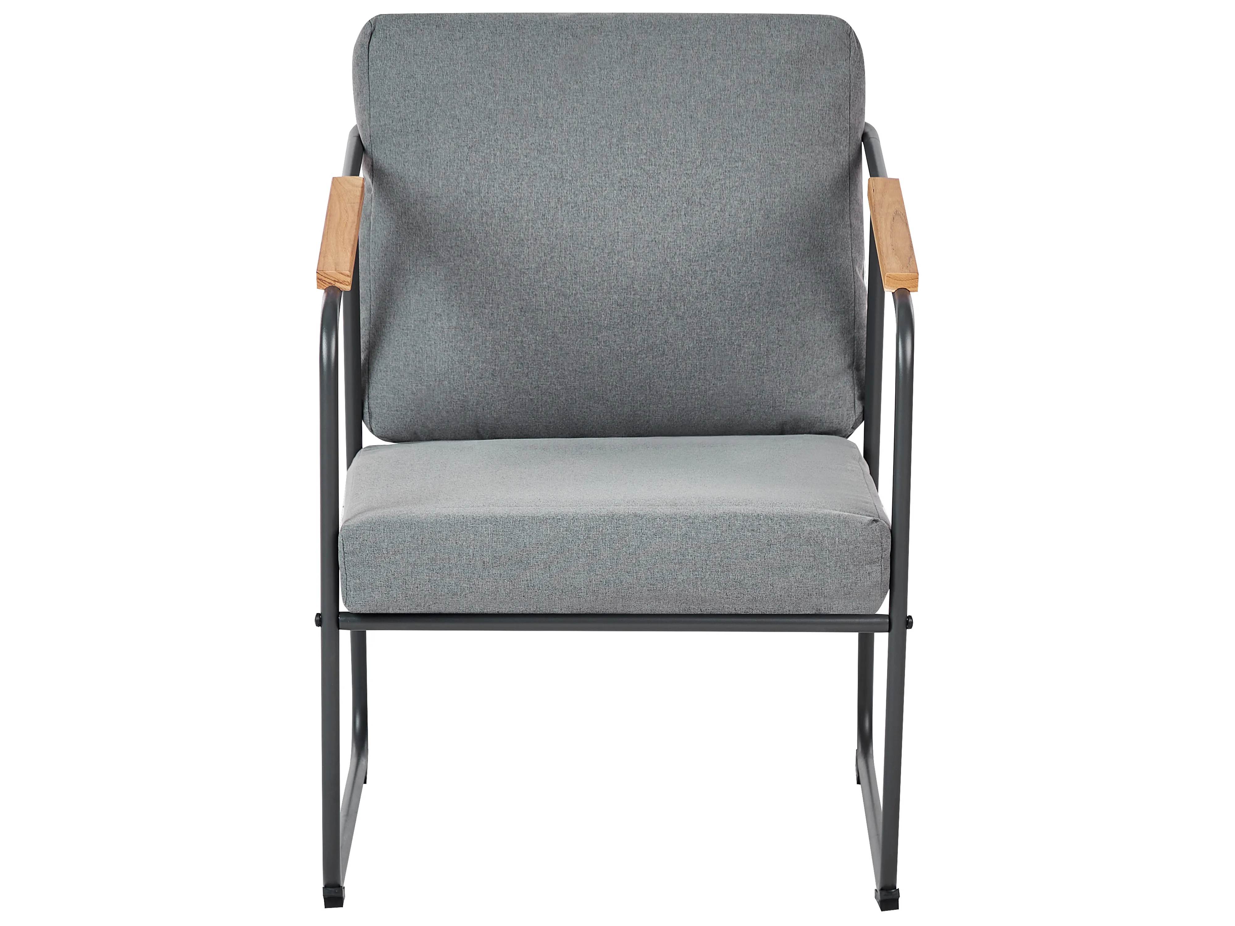 Loungeset met tafel 4-zits VEZZANA Metaal Grijs