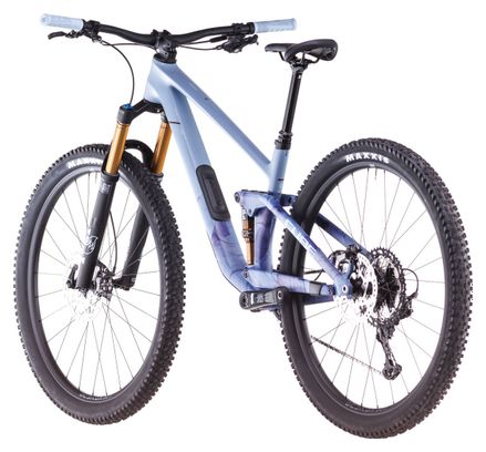 VTT Tout-Suspendu Cube Stereo One44 C:62 Race Shimano Deore XT 12V 29'' Bleu Pigeon Art 2025