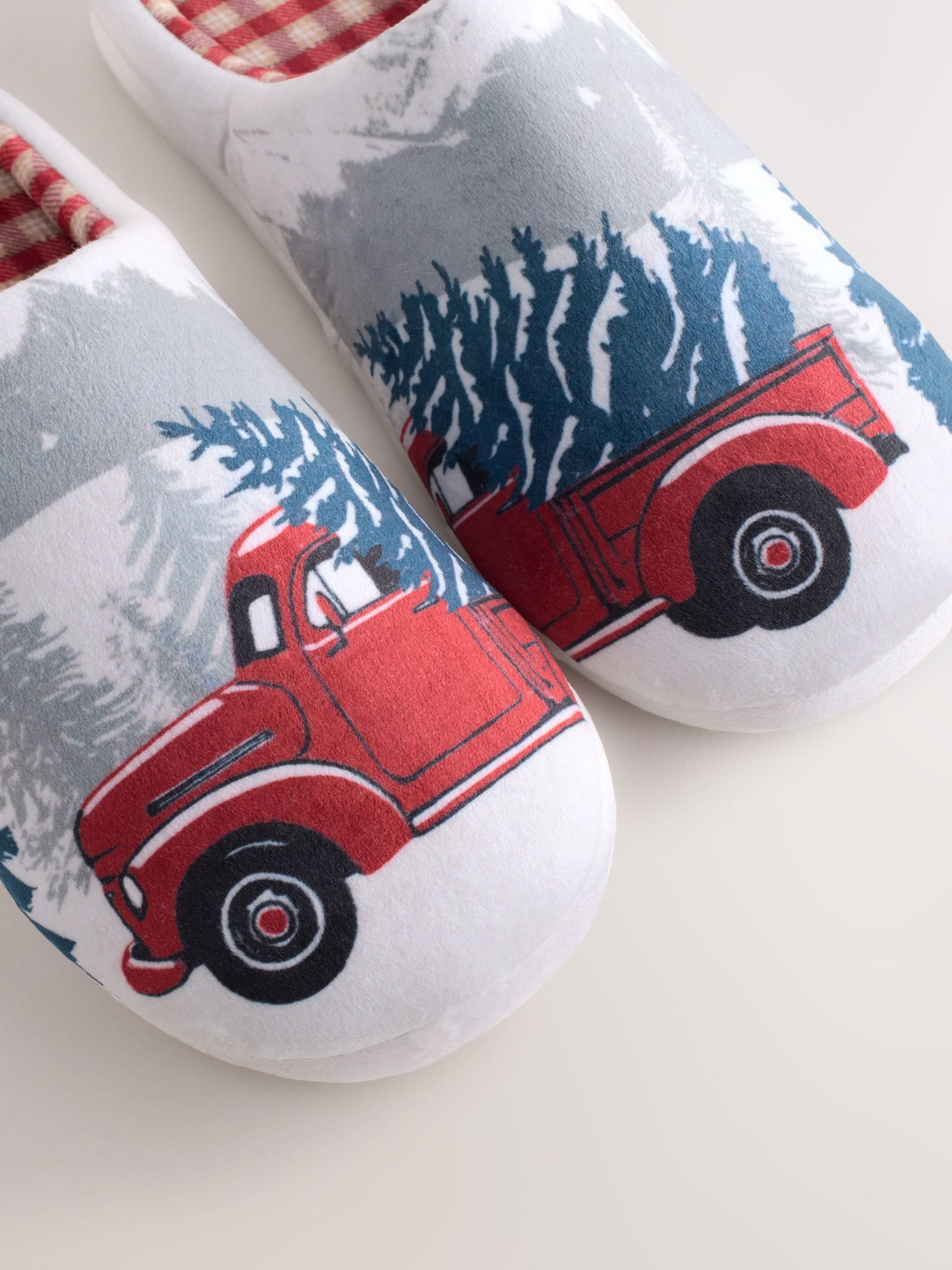 Grijze kersttruck - Pluche muilezels
