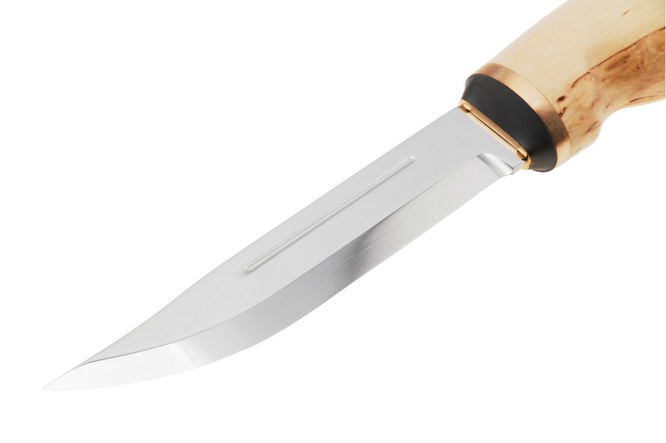 Marttiini Wood Grouse 549019W Polished 1.4034, Curly Birch Bronze, bushcraftmes