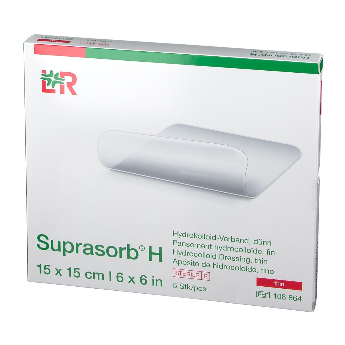 Suprasorb® H Hydrokolloid-Verband Sacrum 15 x 15 cm