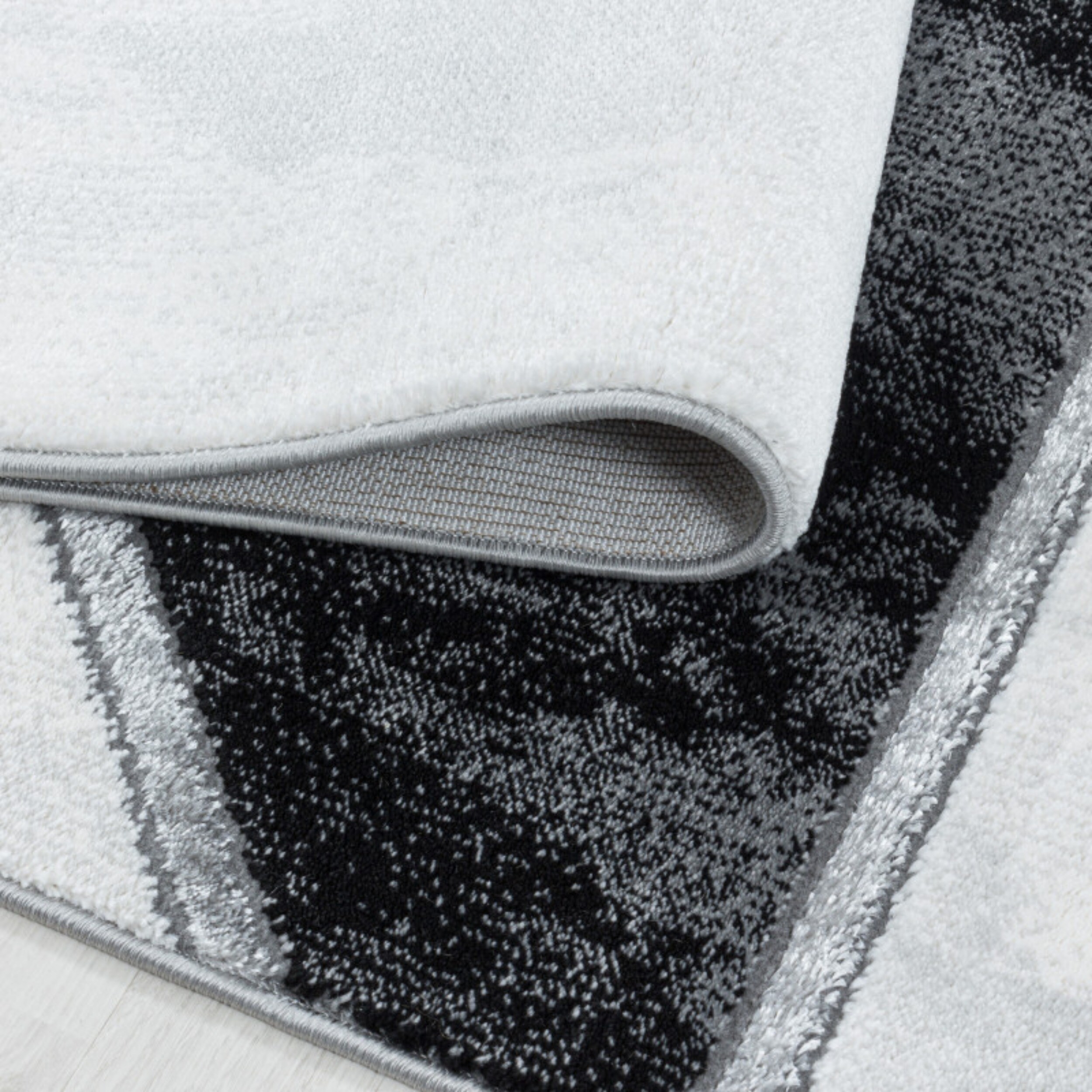 Modern Designer Teppich, Kurzflor Marmor Optik, Rechteckig, Pflegeleicht