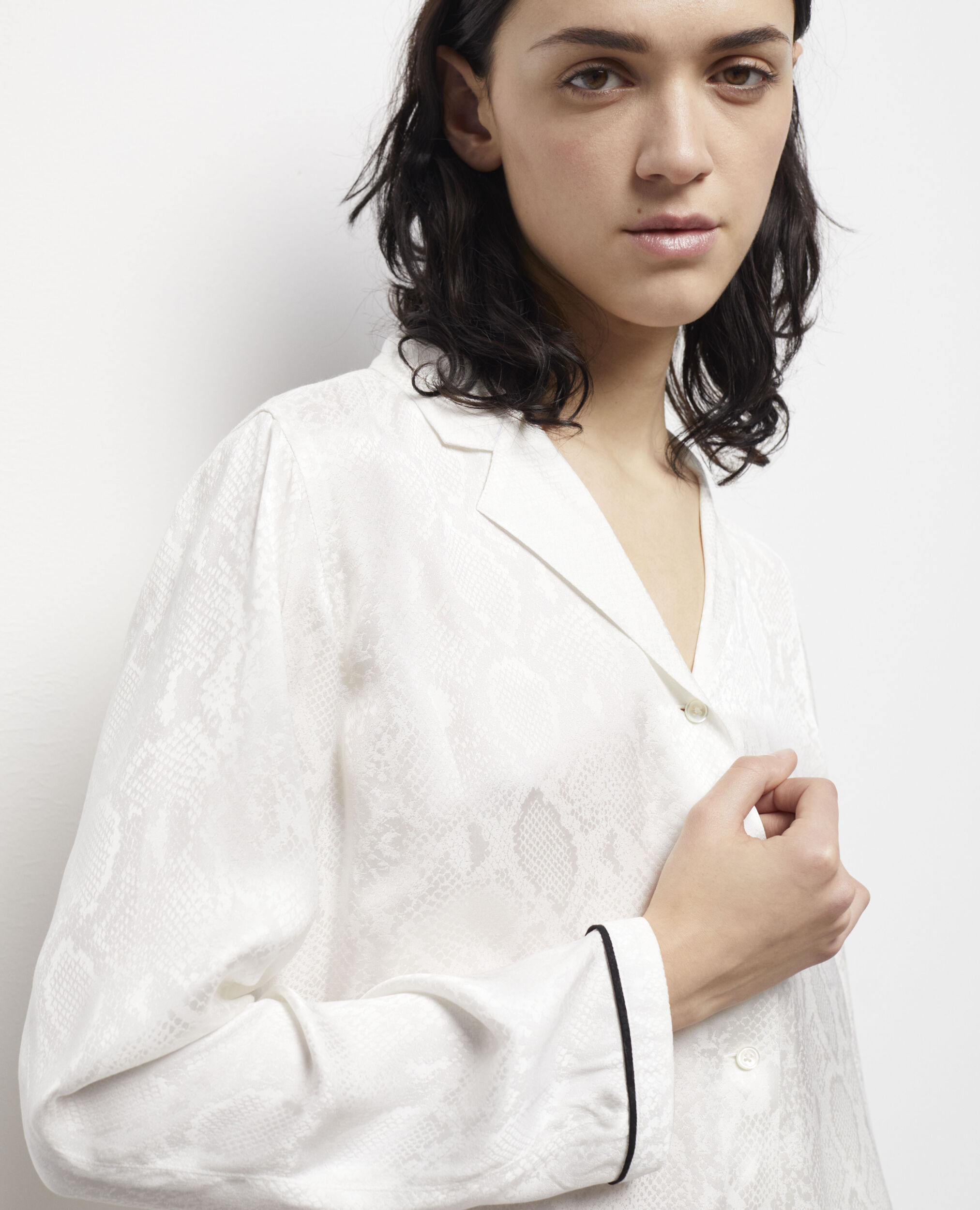 Chemise python blanc