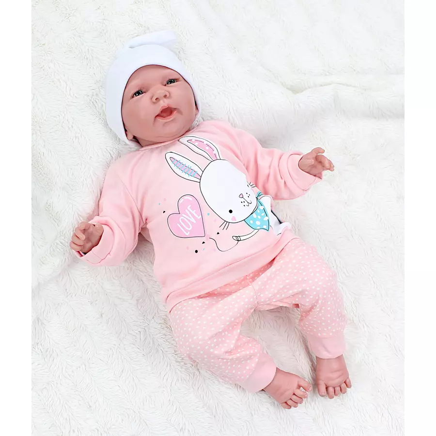 TupTam Baby Mädchen Langarmshirt Babyhose Outfit 2teilig apricot