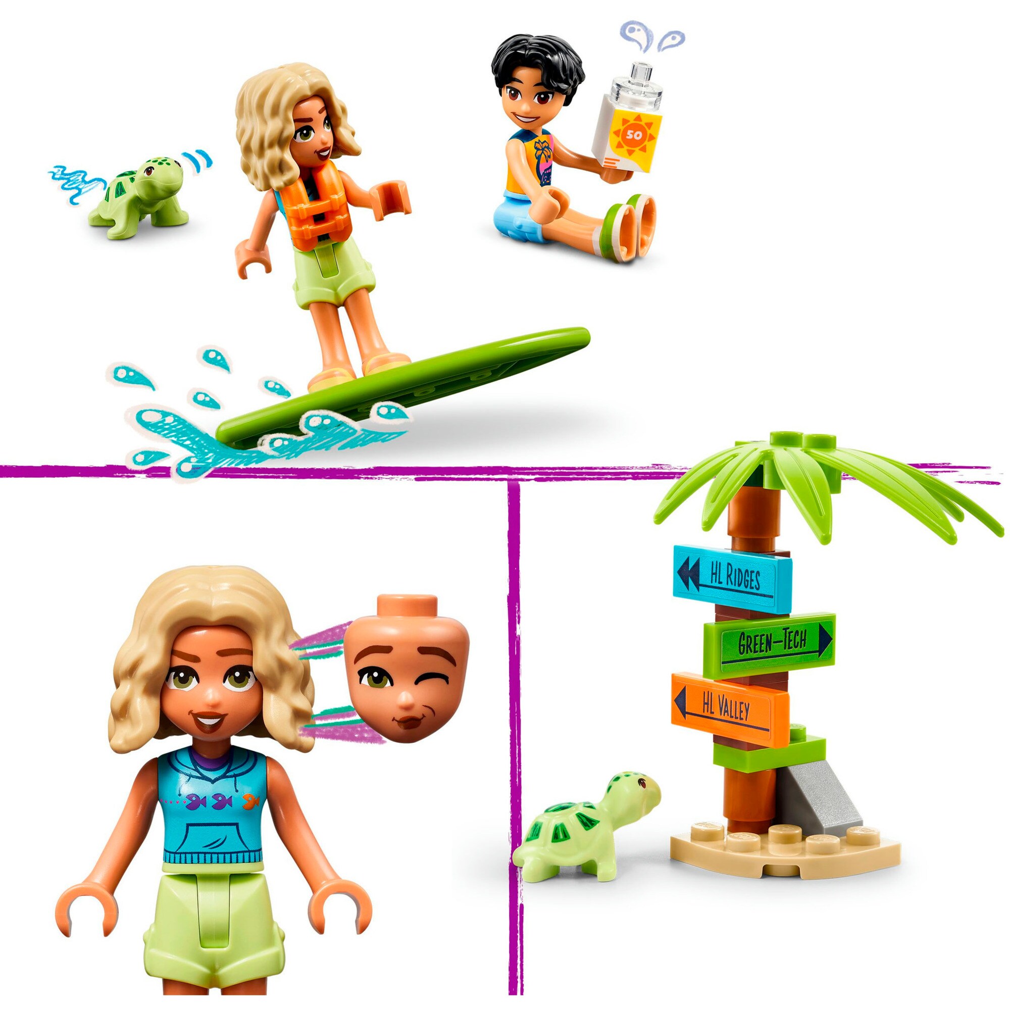 LEGO Konstruktionsspielzeug Friends Smoothie-Stand am Strand