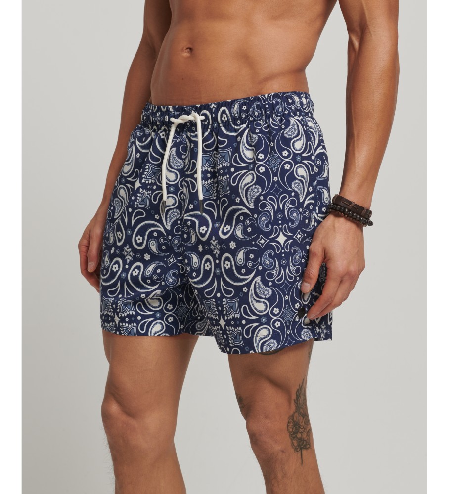 Maiô Superdry feito de material reciclado, preto