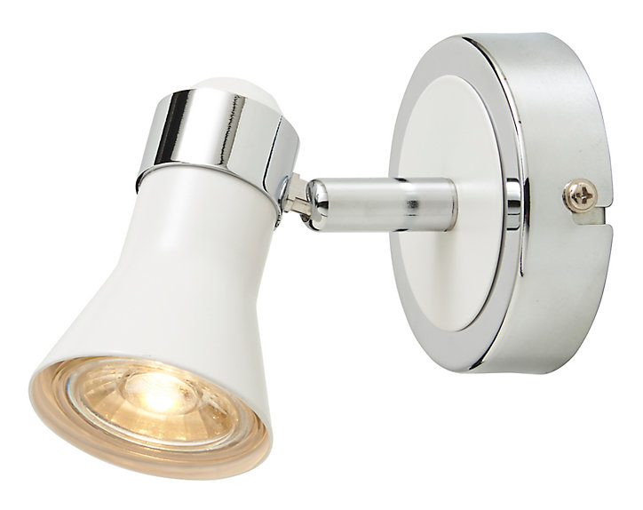 Spot patère Aphroditus métal blanc GU10 50W