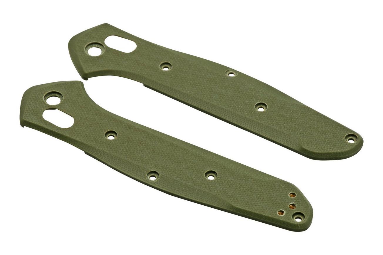 Flytanium Benchmade 940 Osborne Handle Kit FLY-1171OD, OD Green G-10 Radar Scales, Titanium Hardware