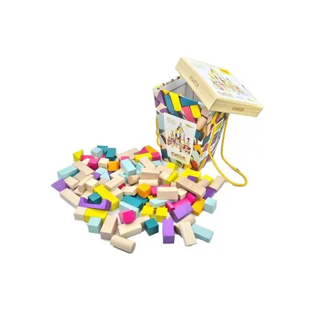 Cubika Bunte Holzbausteine «Cubika 1» (Inhalt: 100 Steine)