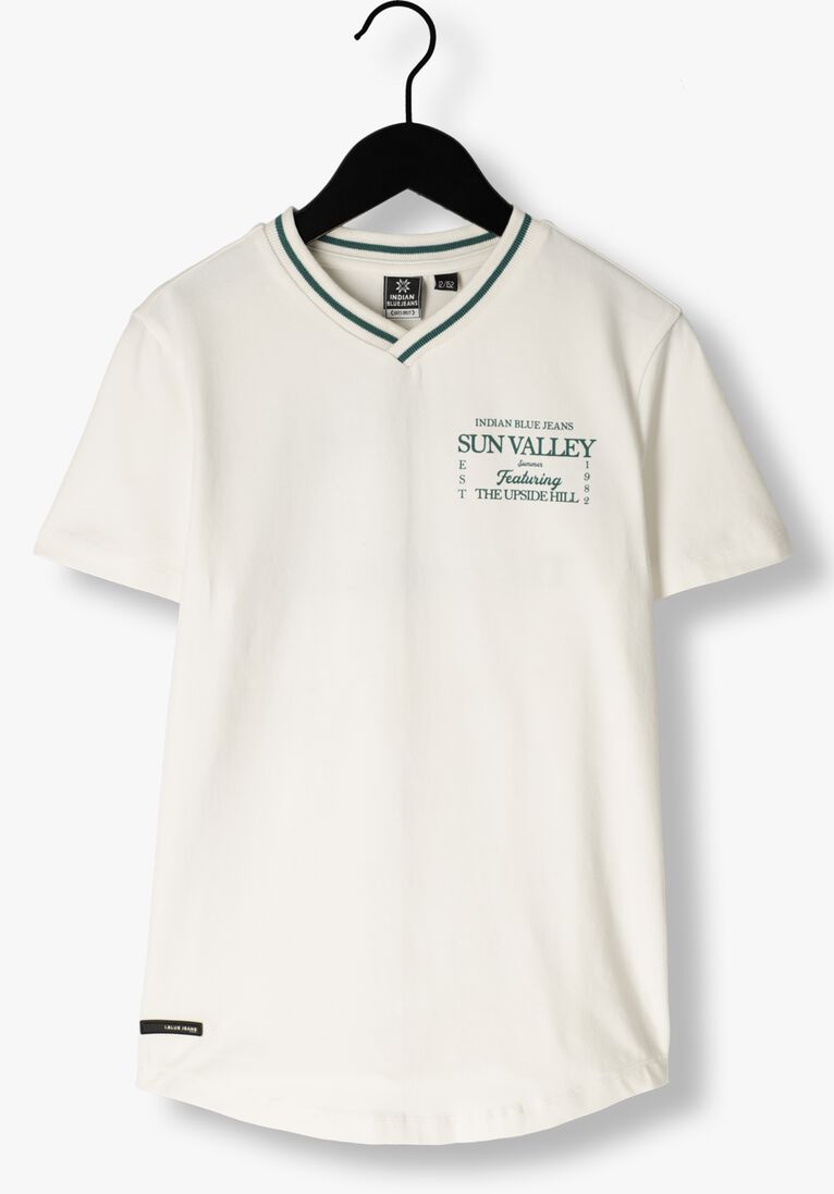 INDIAN BLUE JEANS witte indian blue jeans t-shirt t-shirt v-neck sun valley