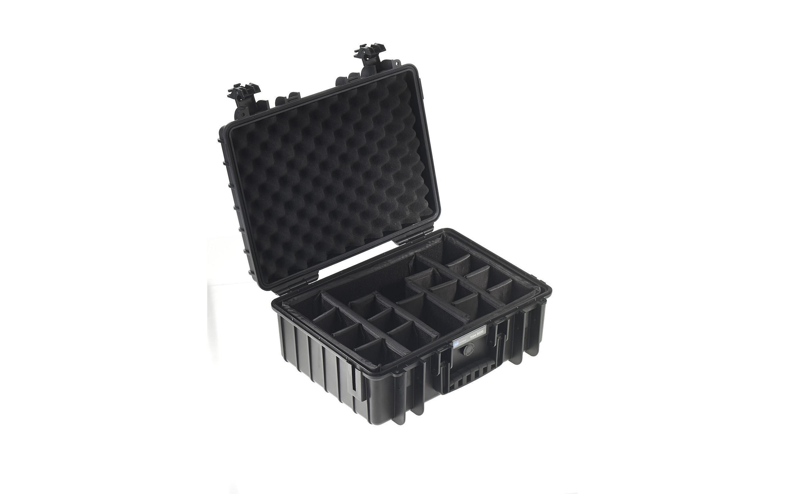 Outdoor-Koffer Typ 5000 RPD Schwarz<br>Unzerstörbarer Koffer