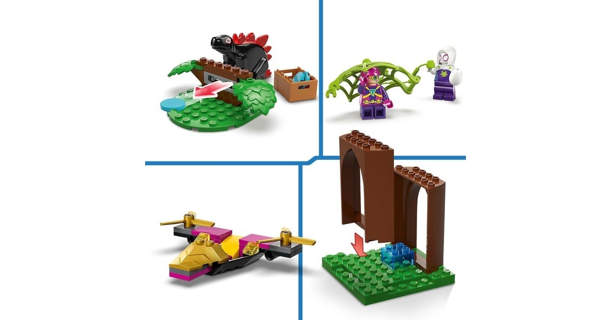 LEGOMarvel Spidey And His Amazing Friends - Spidey en Gobby's raptorstrijd bij de boomhut Constructiespeelgoed  (11200 - Spidey en zijn geweldige vriendjes)