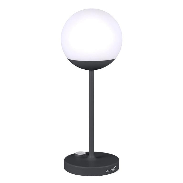 Fermob MOOON! tafellamp H41 LED oplaadbaar Antraciet