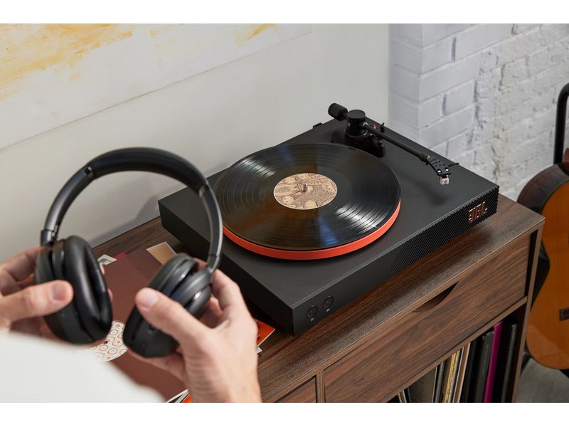 JBL Plattenspieler mit Bluetooth Spinner BT Orange/Schwarz Bluetooth-Plattenspieler