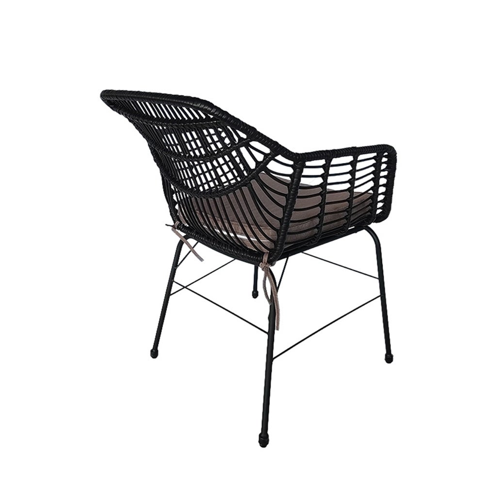 Home Deluxe Tuinstoel incl. Zitkussen TARA - 63 x 60 x 82 cm Weerbestendig | Tuinfauteuil, Terrasstoel, Tuinstoelen, Tuinmeubelen