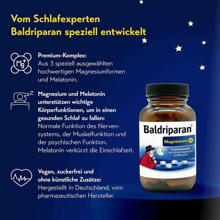 Baldriparan Magnesium Plus Kapseln, 60 St
