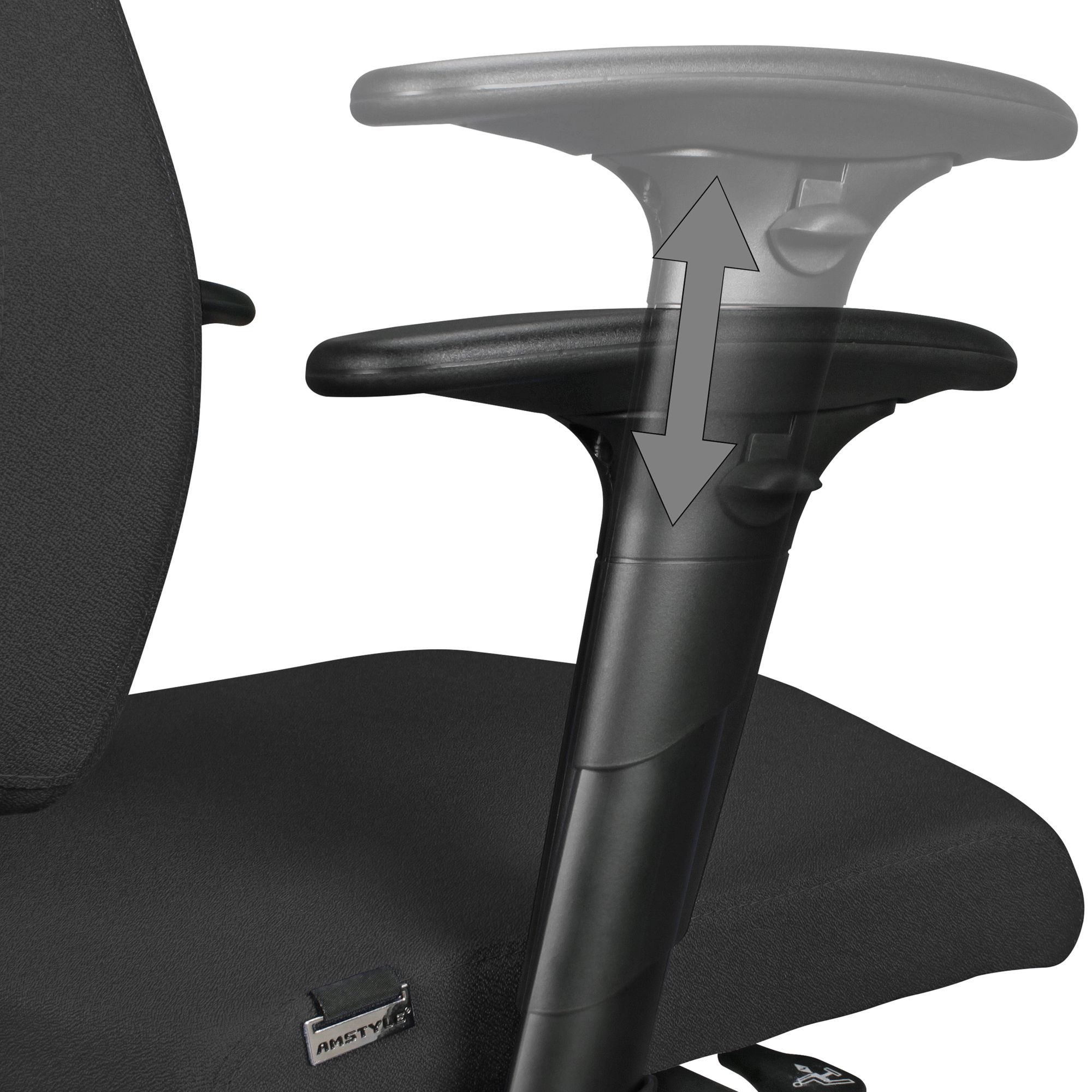 KADIMA DESIGN Bürostuhl Latina: Ergonomisches Design, Lendenwirbelstütze, höhenverstellbare Armlehnen, strapazierfähiger Stoff, Aluminium-Fußkreuz.
