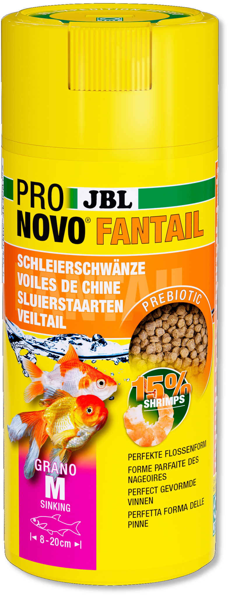 JBL Pronovo Fantail Grano M 250ml Click | Zinkend granulaat