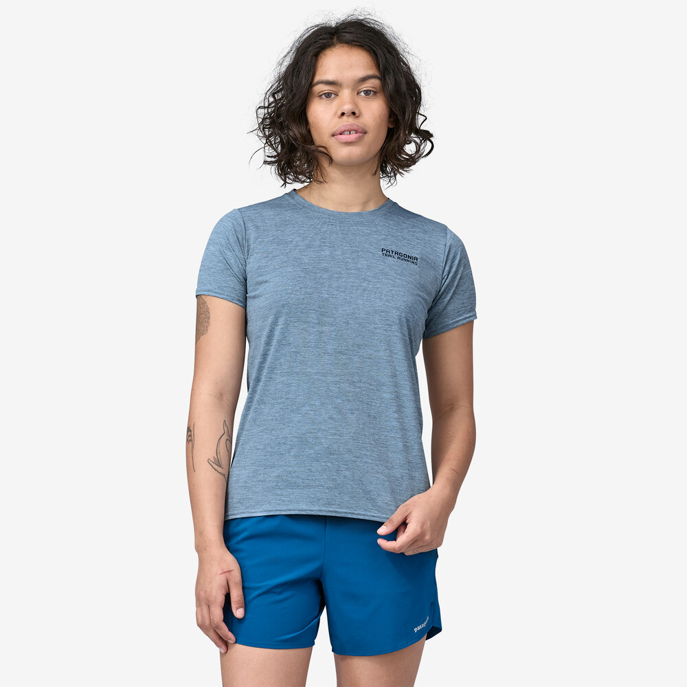 Damen-Capilene Cool Daily Graphic Shirt - Lands