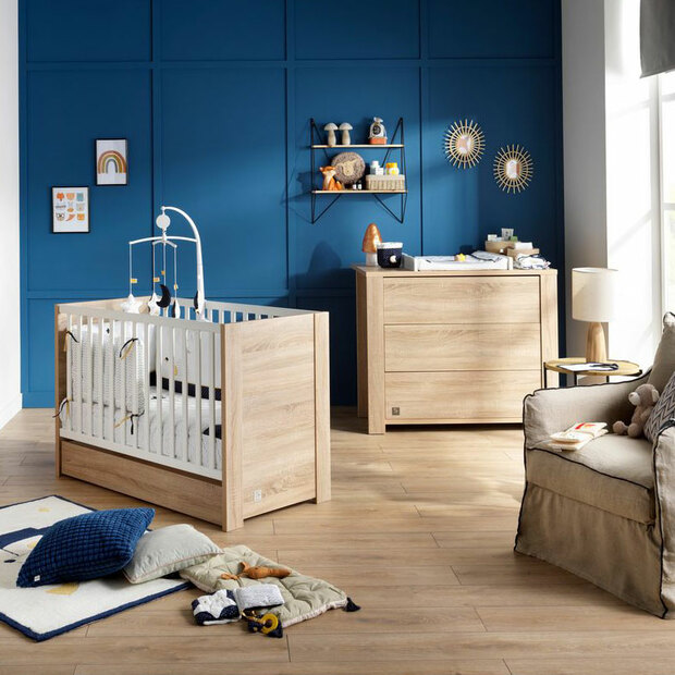 Chambre DUO Lit 70x140 Commode ANTONIN Bois - SAUTHON
