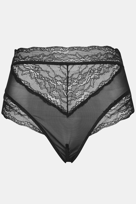 Stringpanty, Spitze, Ouvert, High Waist