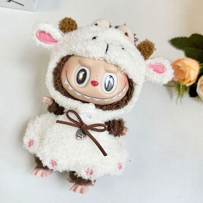 Masoom - Schapencape Poppenkleertjes - 17cm