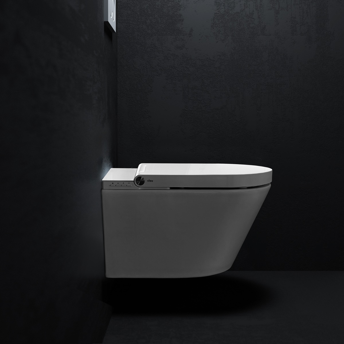 Clou Clever douche wc met turboflush en softclose zitting wit glans