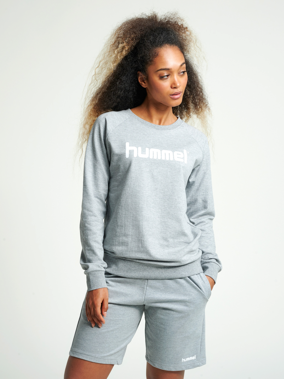 HUMMEL GO COTTON LOGO SWEATSHIRT WOMAN