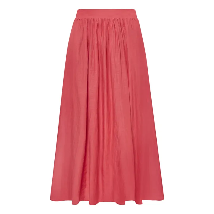 BELLEPIECE Jupe Raquel Coton et Soie | Rose