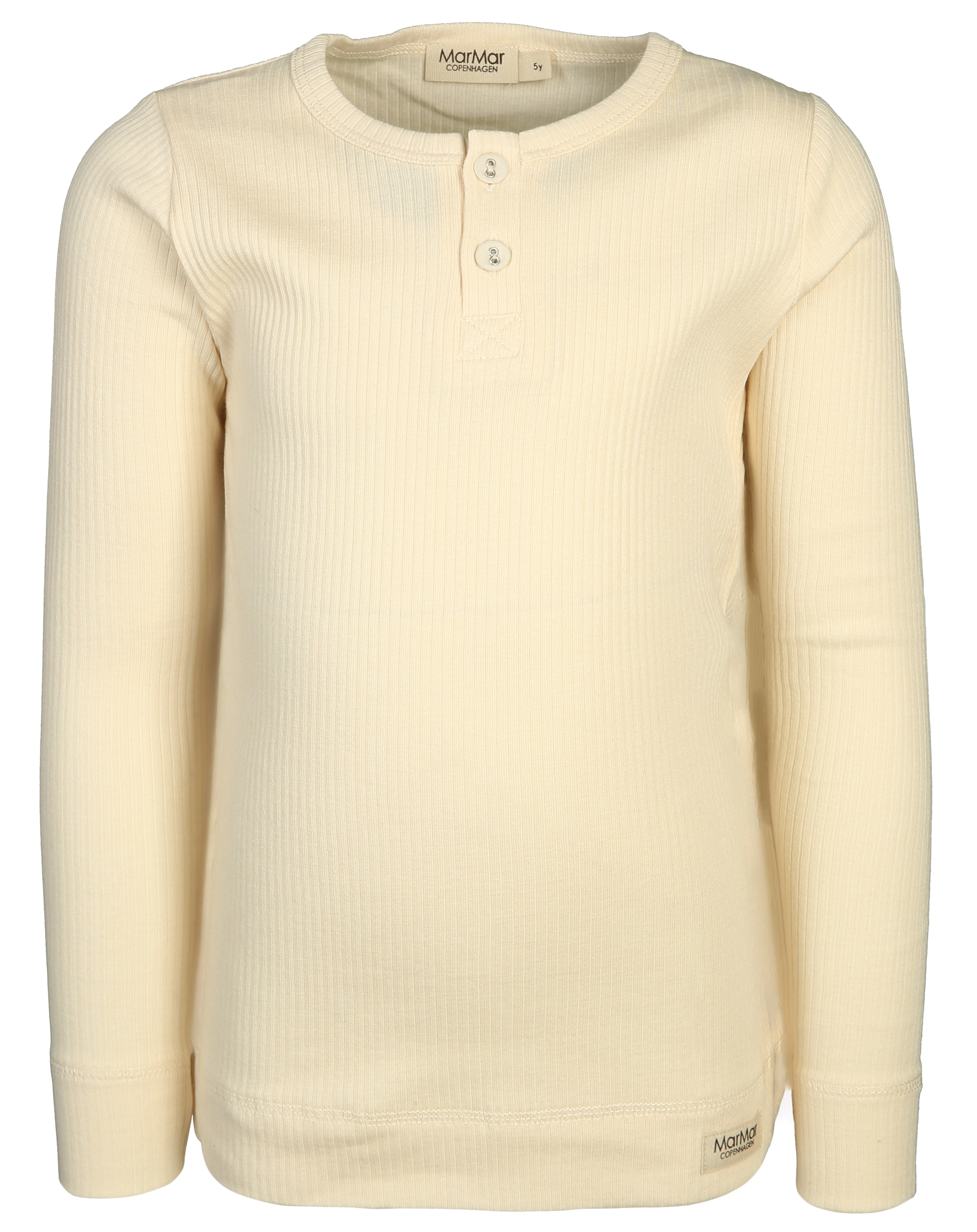 Langarmshirt HENLEY RIB in offwhite