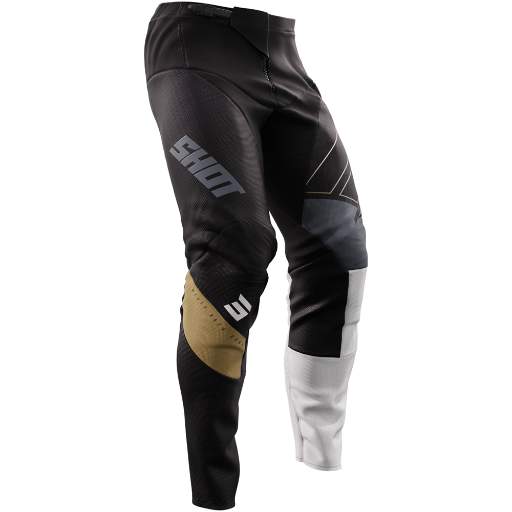 Shot - Pantalon Contact Rush Noir / Blanc / Gris / Or