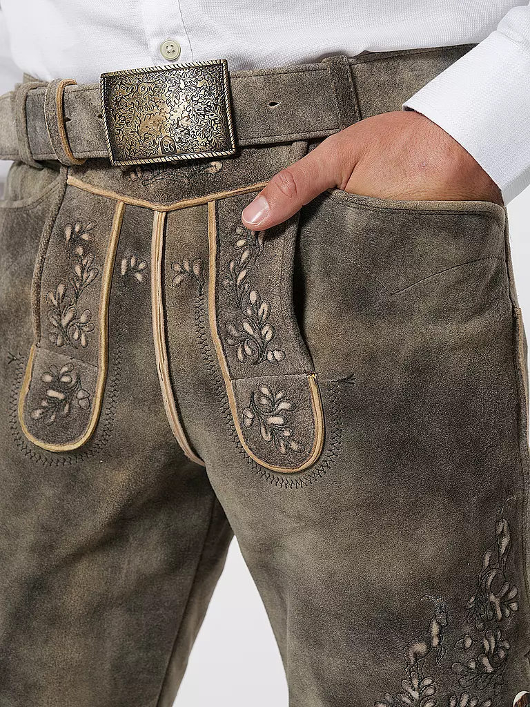 BECKERT Lederhose WILDBOCK SÄMINA  braun