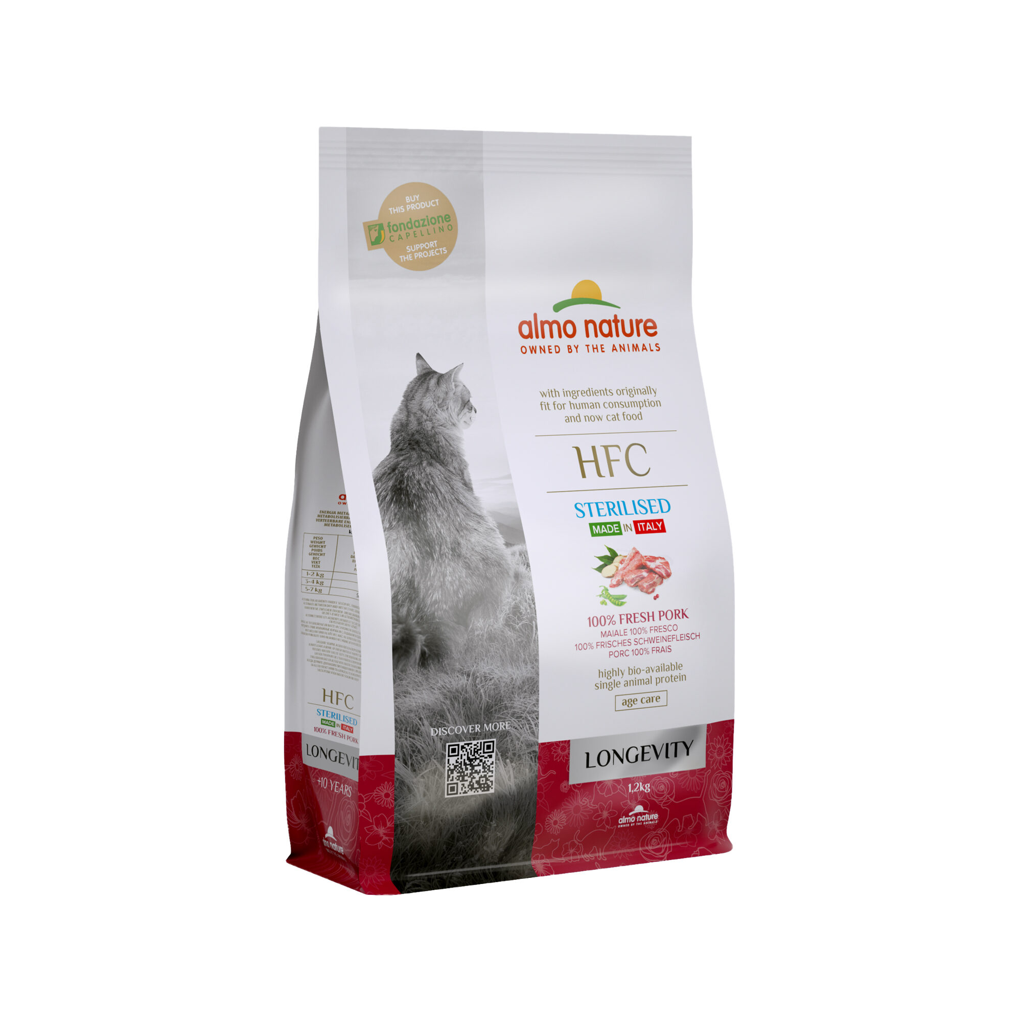 Almo Nature HFC Longevity Sterilised Kattenvoer - Varkensvlees