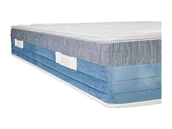 Matelas SENA 90x190 cm à ressorts ensachés, mousse mémoire de forme, indépendance du couchage, épaisseur 27cm